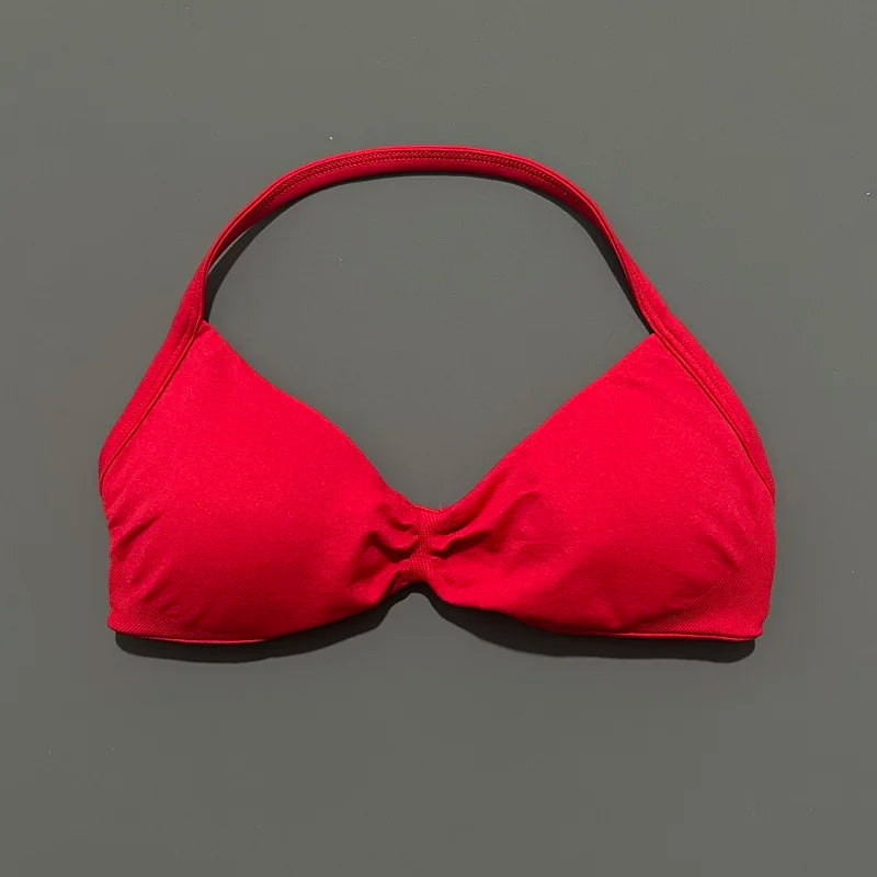 Soutien-gorge de sport dos nu à maintien élevé pour femme, haut de fitness sans couture, respirant, pour yoga, course et entraînement