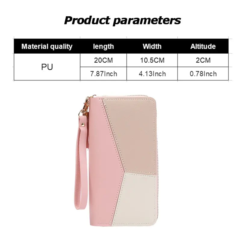Women's Long Zipper Wallet with Coin Purse