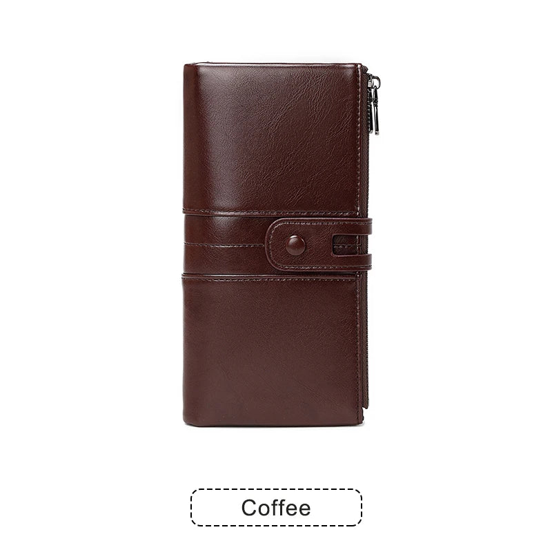 Women's RFID Long Wallet with Coin Pocket
