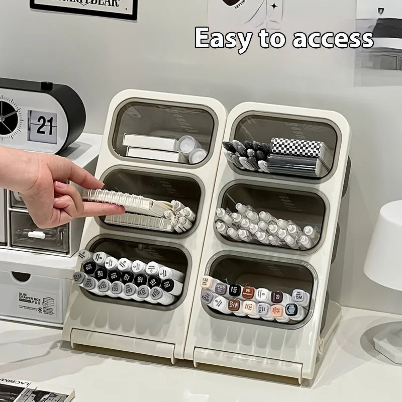 Large Capacity Desk Organizer Pen Holder