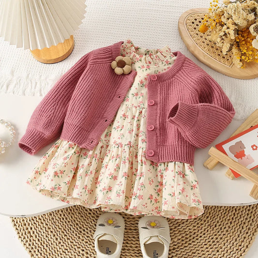 Girls' Corduroy Coat – Warm, Casual