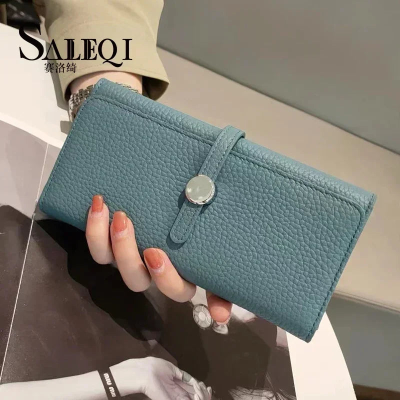 Women's Genuine Leather Long Clutch Wallet