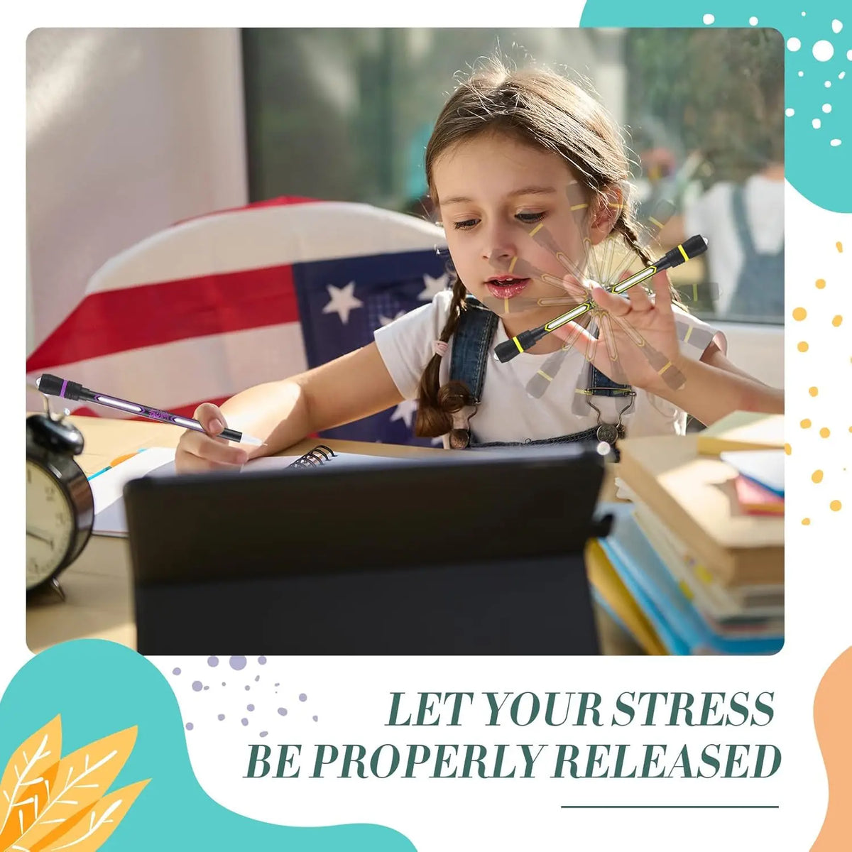 Spinning Fidget Pen for Stress Relief
