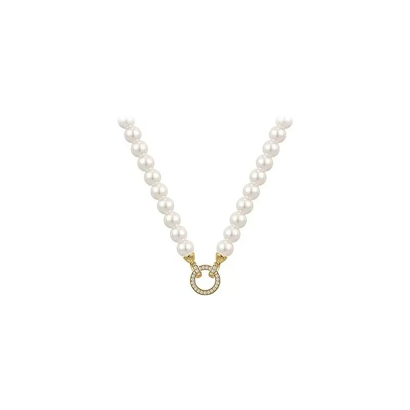Imitation Pearl Beaded Necklace