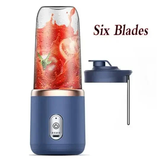 Portable 6-Blade USB Juicer Cup