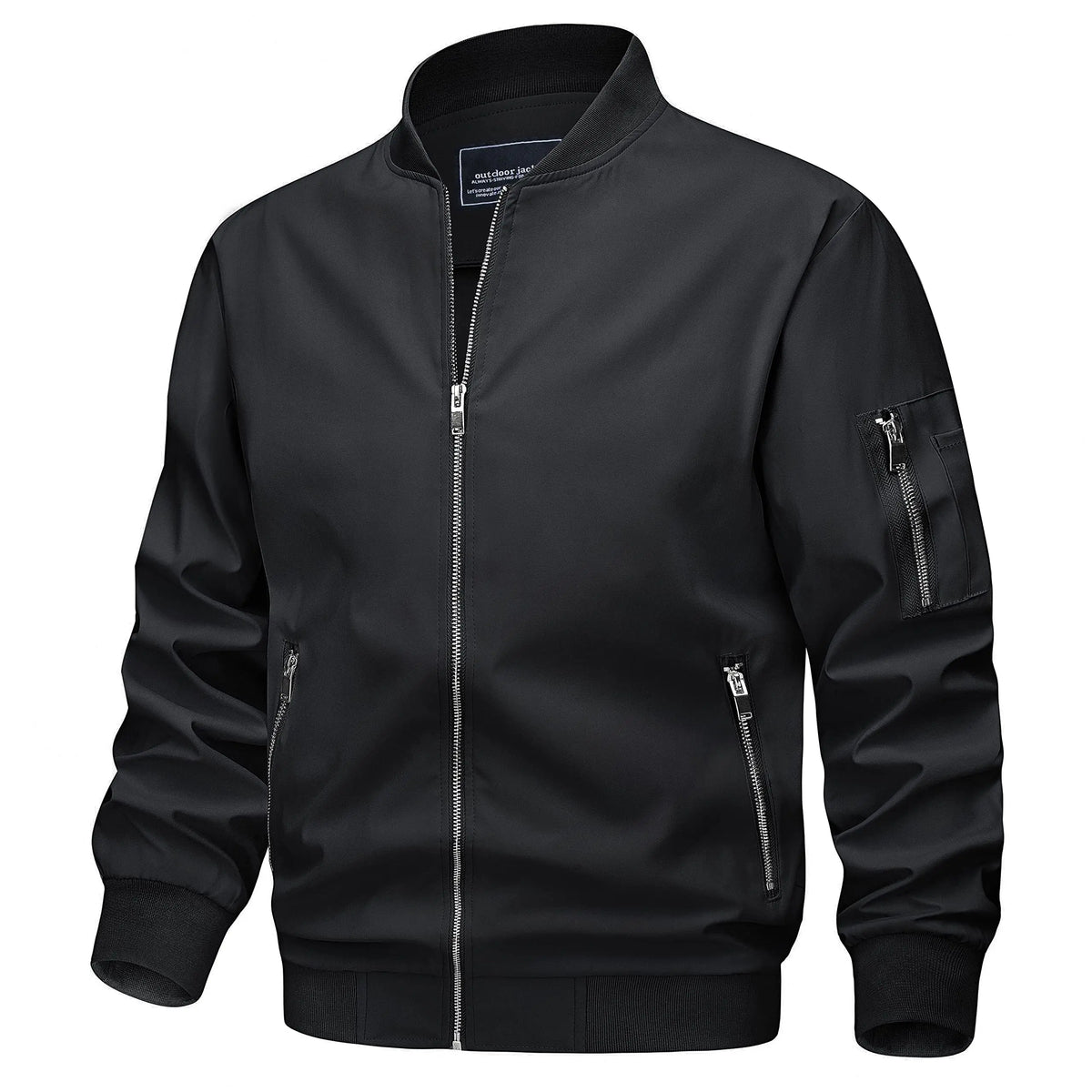 Men's Lightweight Daily Jacket – Windproof, Zip Pockets
