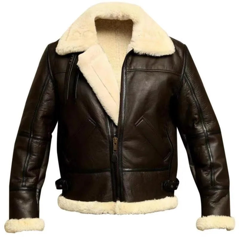 Men's Oversized Leather Jacket – Plus Size