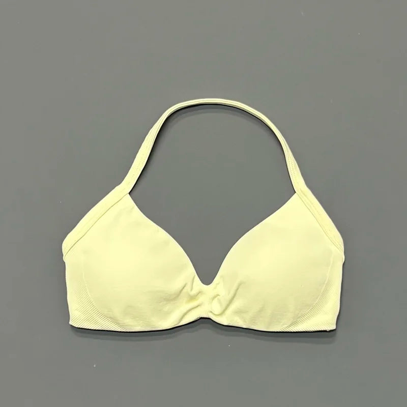 Soutien-gorge de sport dos nu à maintien élevé pour femme, haut de fitness sans couture, respirant, pour yoga, course et entraînement