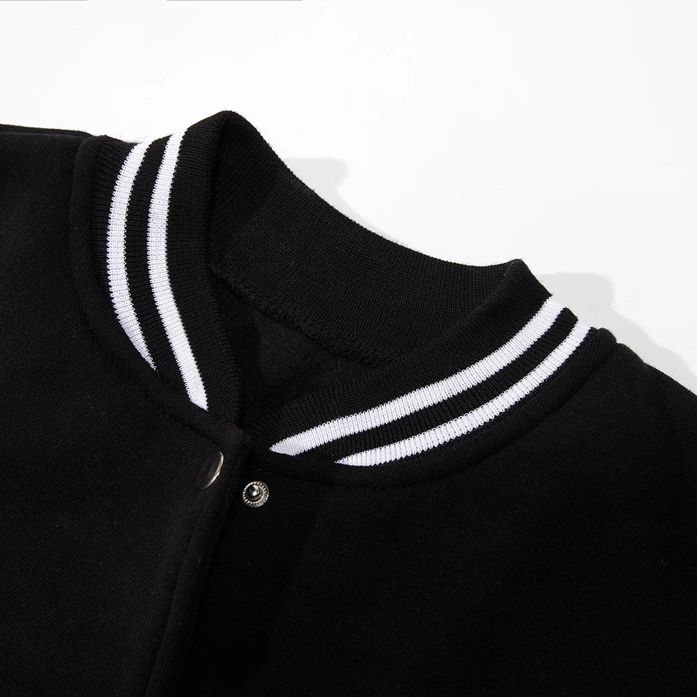 Unisex Oversized Baseball Jacket – Loose Fit