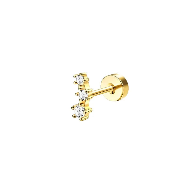 Surgical Steel Flat Back Earrings