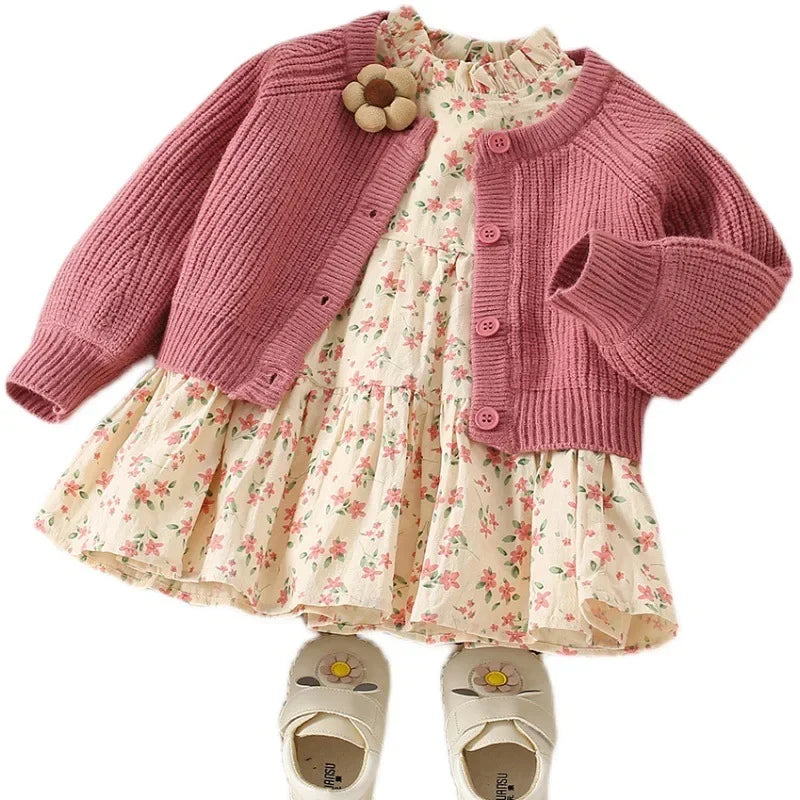 Girls' Corduroy Coat – Warm, Casual