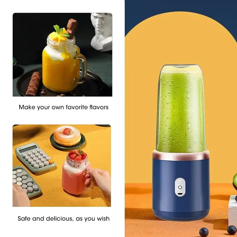 Portable 6-Blade USB Juicer Cup