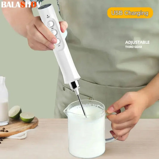 3-in-1 Rechargeable Electric Milk Frother