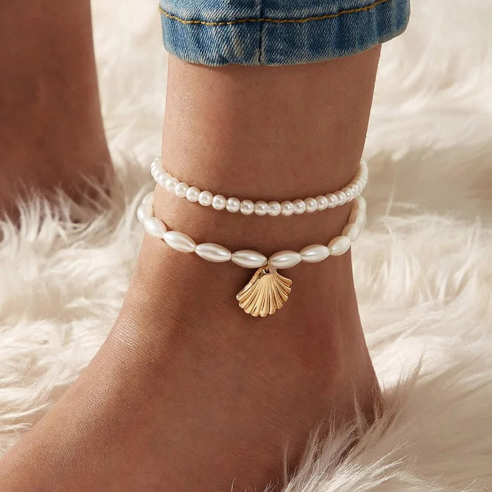 Layered Anklet Set