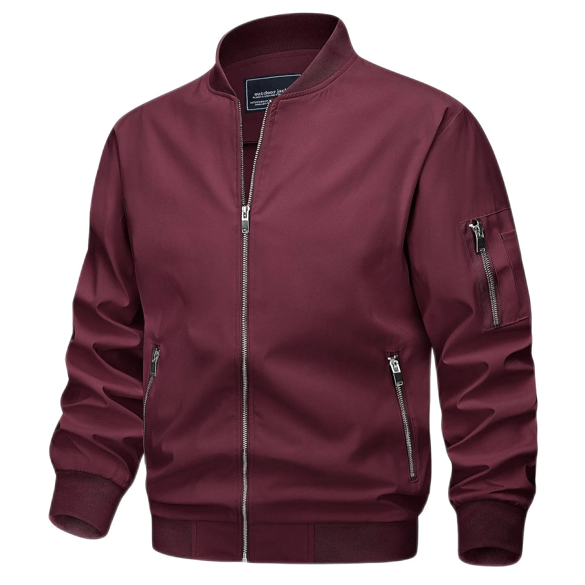 Men's Lightweight Daily Jacket – Windproof, Zip Pockets