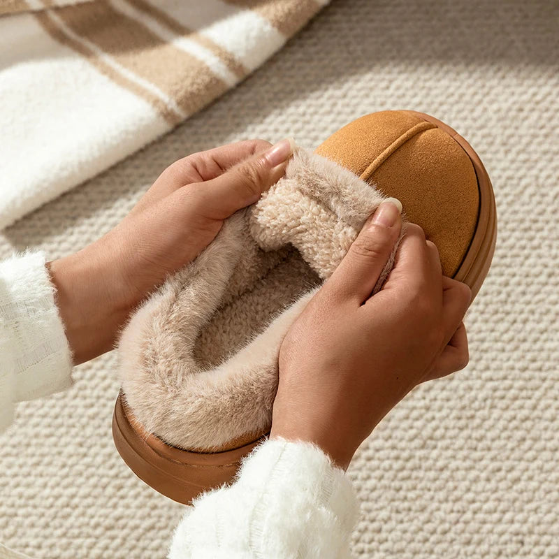 Women's Winter Slippers with Thick Sole