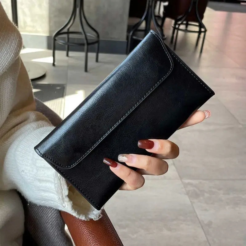 Women's Ultra-Thin Leather Long Wallet