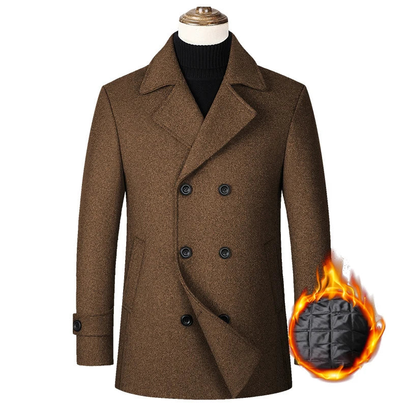Men's Double-Breasted Business Jacket