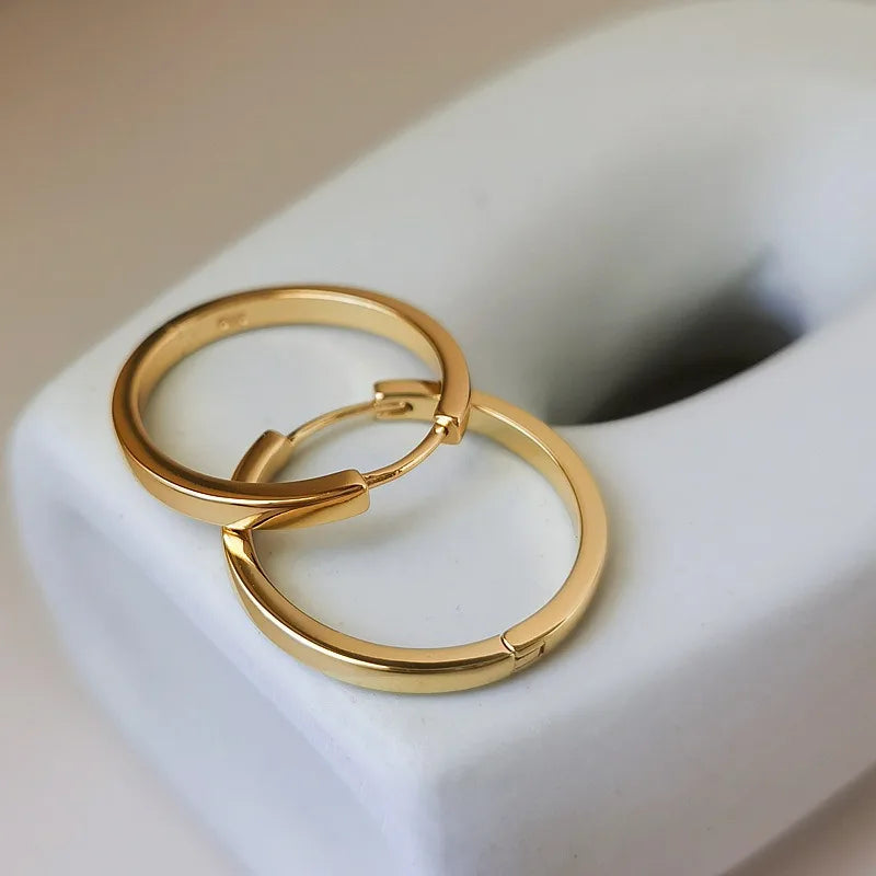 Classic Round Hoop Earrings