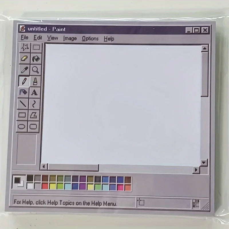 Retro Computer Sticky Notes, 50 Sheets