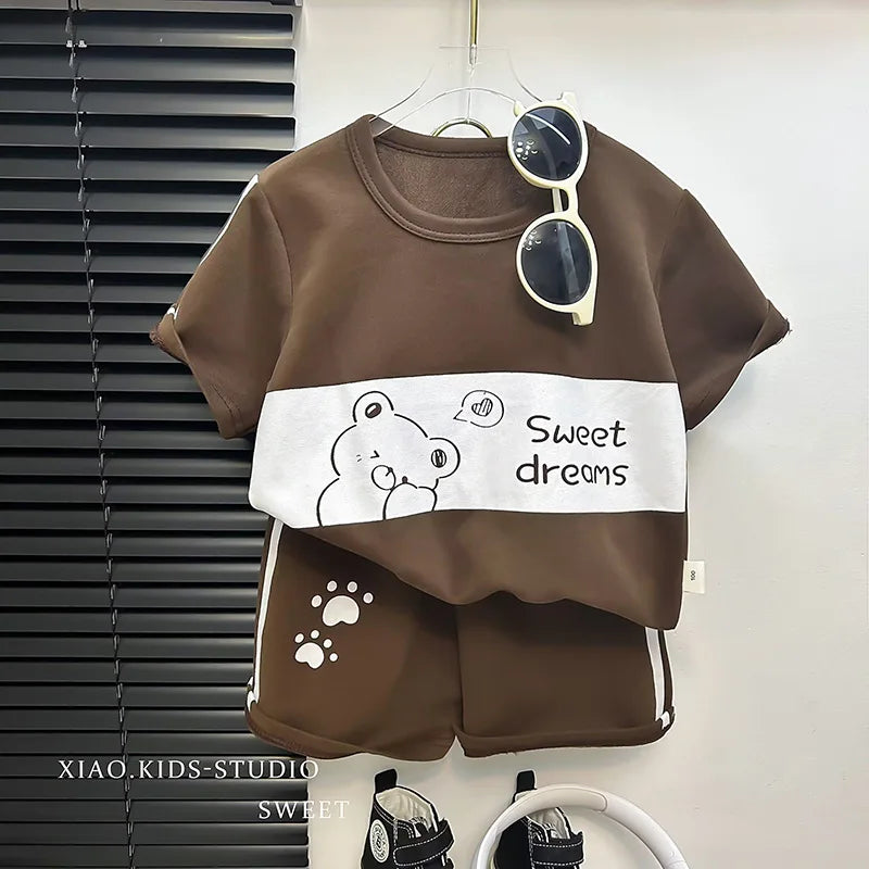 2-teiliges Set für Kinder: T-Shirt & Shorts – Kurzarm