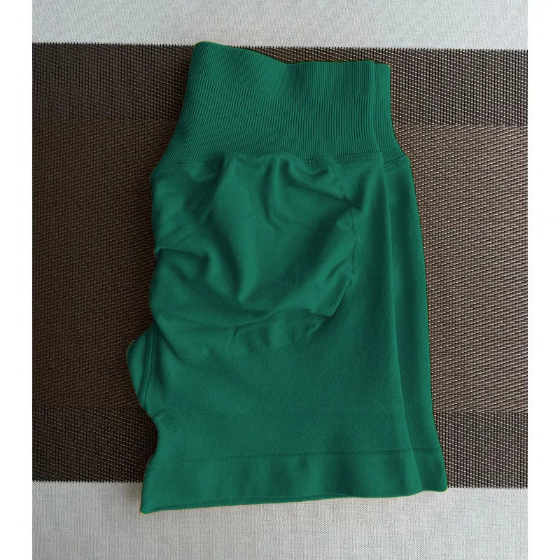 Pantaloncini da yoga a vita media con tre pannelli da donna, compressione moderata per controllo addominale e effetto push-up, pantaloncini sportivi sexy da 3 pollici per glutei a pesca