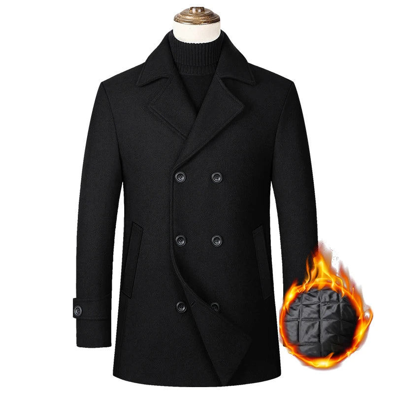 Men's Double-Breasted Business Jacket