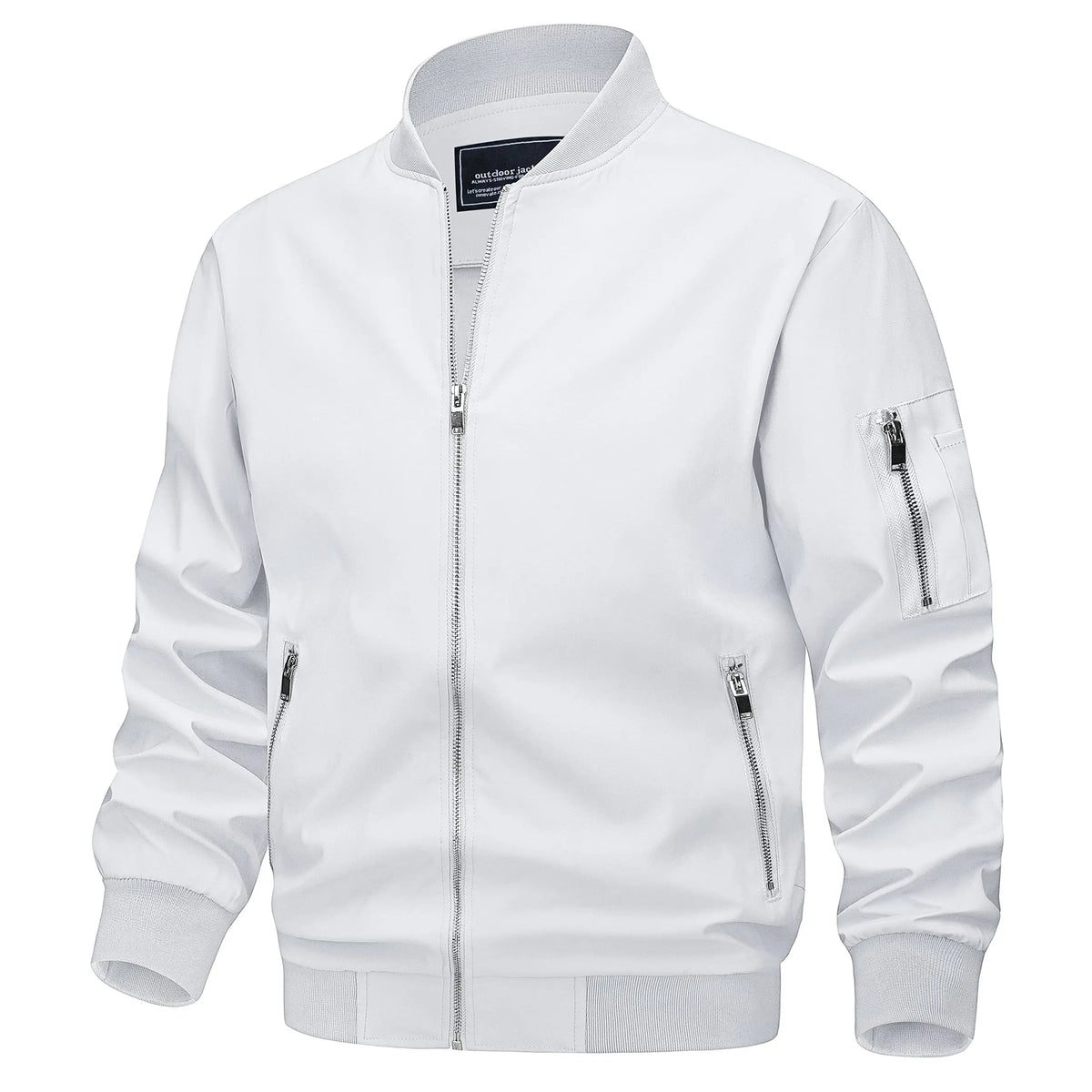 Men's Lightweight Daily Jacket – Windproof, Zip Pockets
