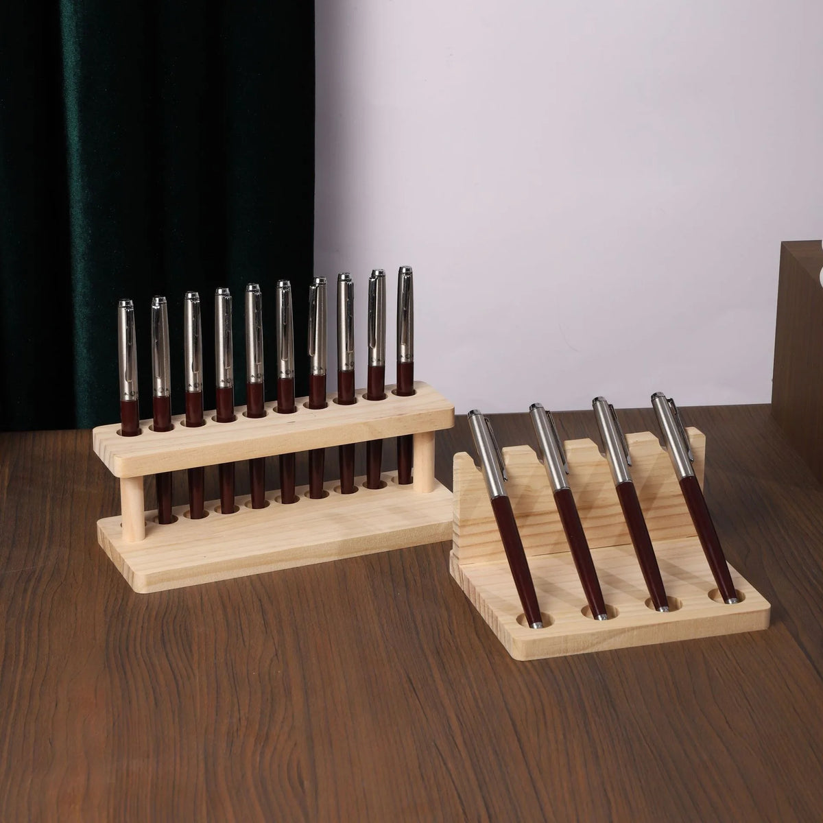 Walnut Wood Multifunction Desk Organizer