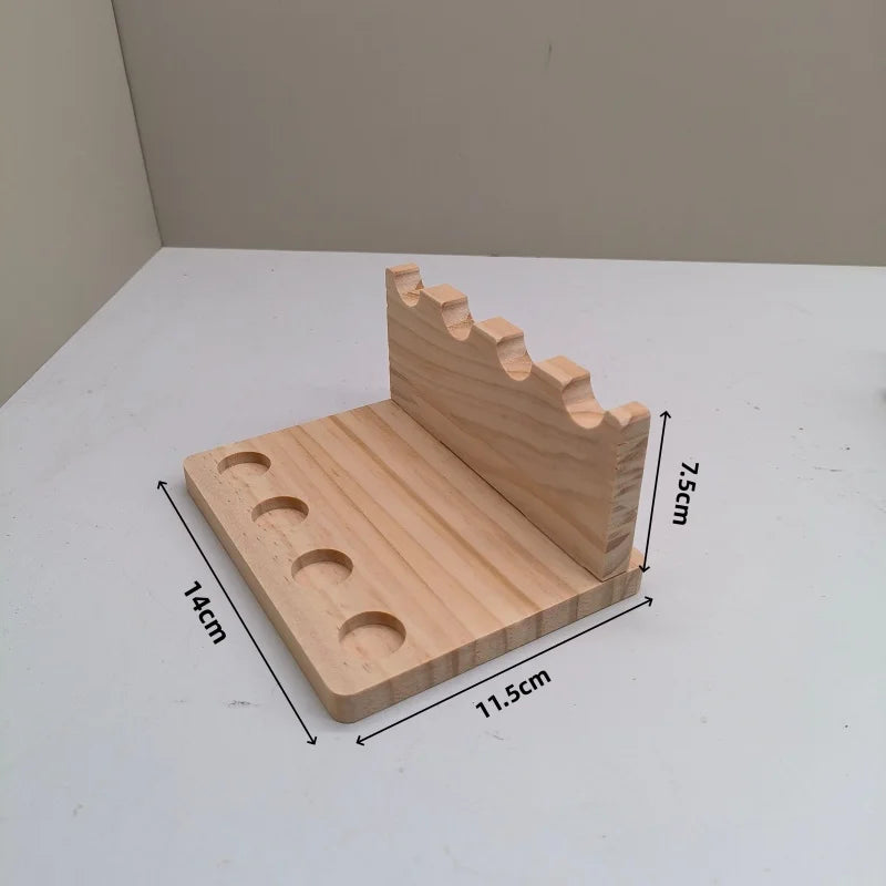 Walnut Wood Multifunction Desk Organizer