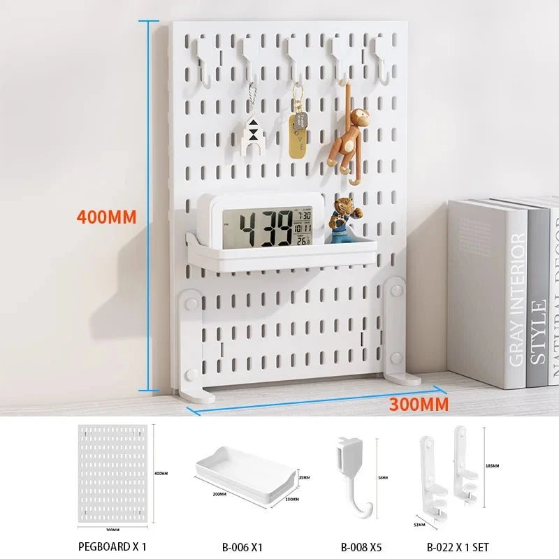 Plastic Pegboard Desk Organizer