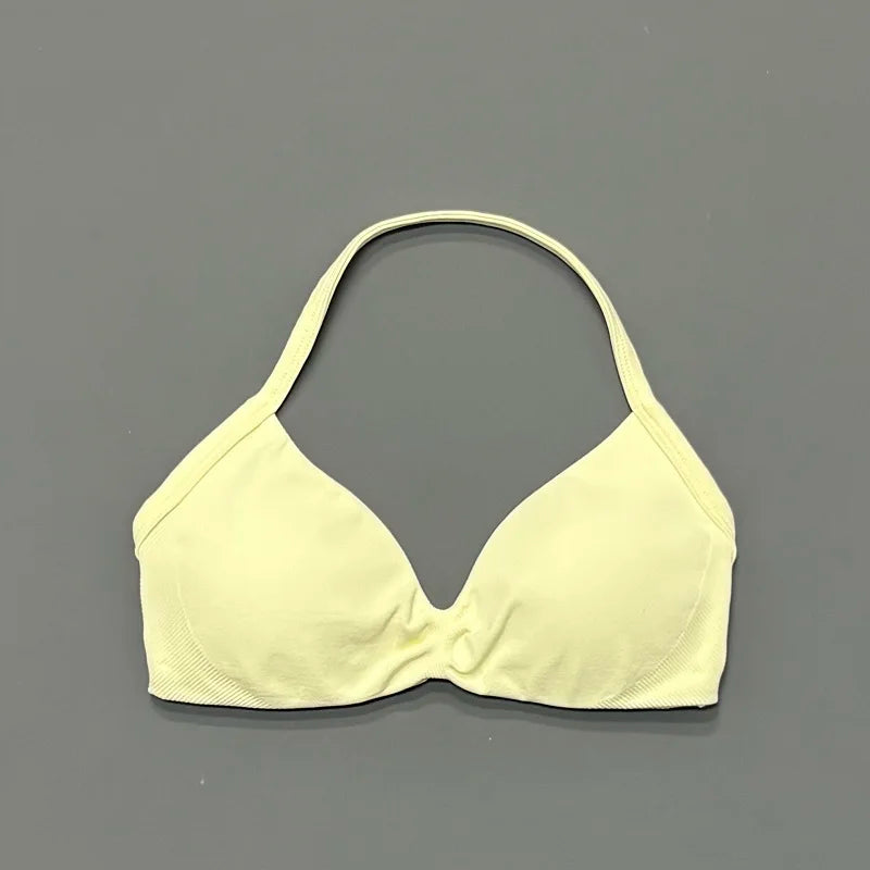 Soutien-gorge de sport dos nu à maintien élevé pour femme, haut de fitness sans couture, respirant, pour yoga, course et entraînement