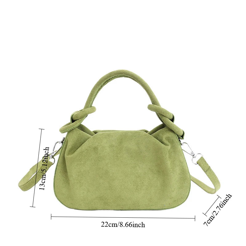 Small Suede Shoulder Crossbody Bag