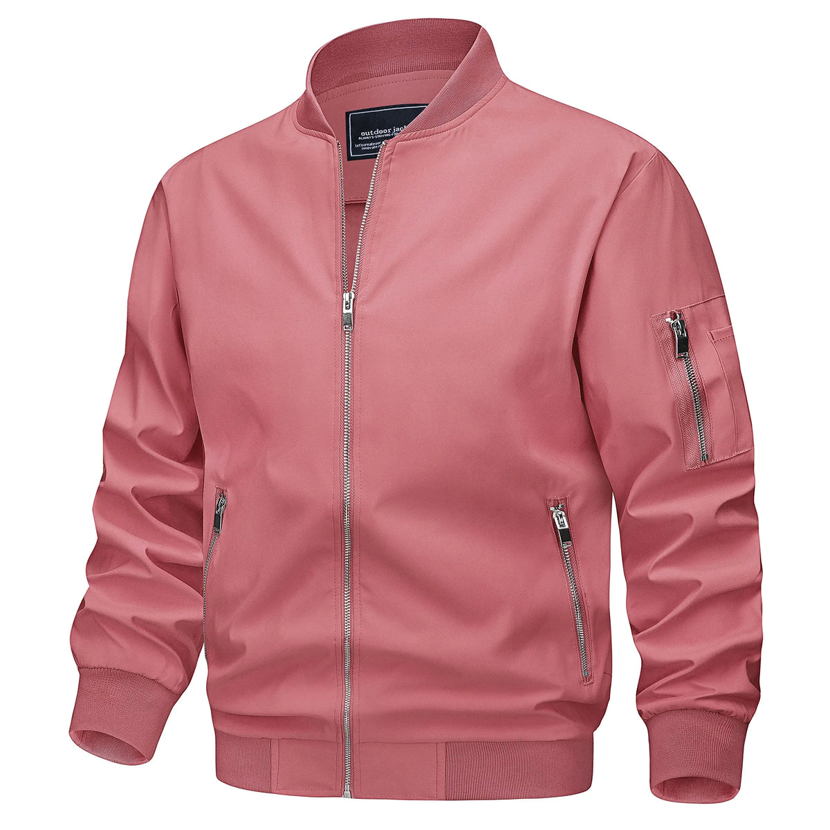 Men's Lightweight Daily Jacket – Windproof, Zip Pockets