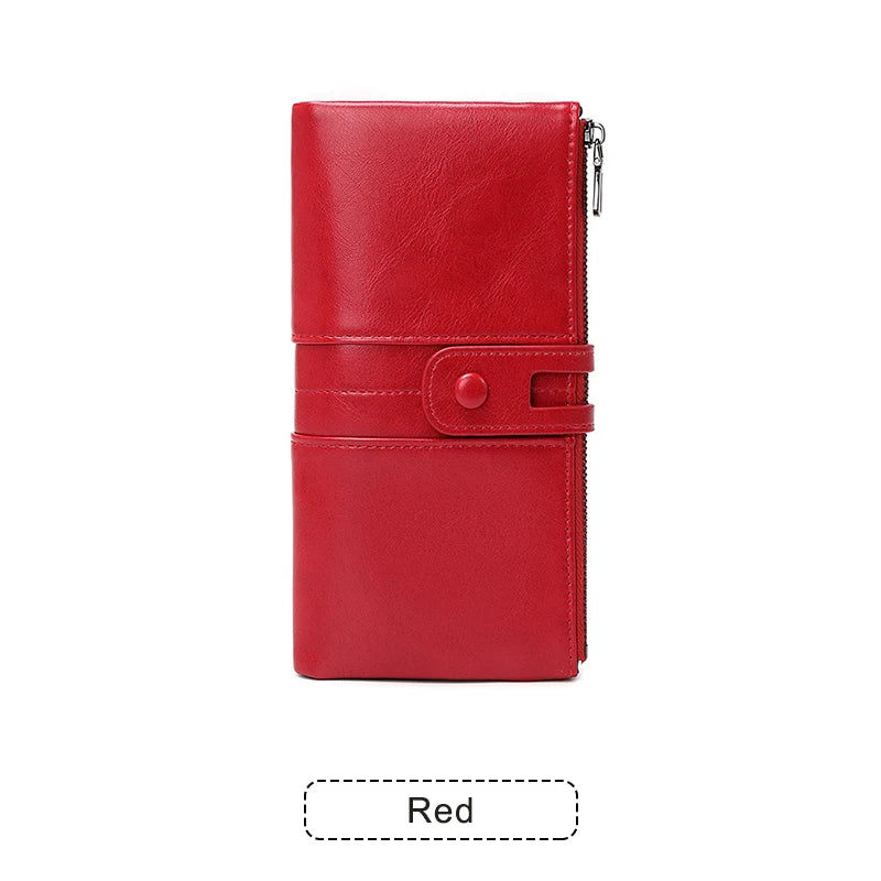 Women's RFID Long Wallet with Coin Pocket