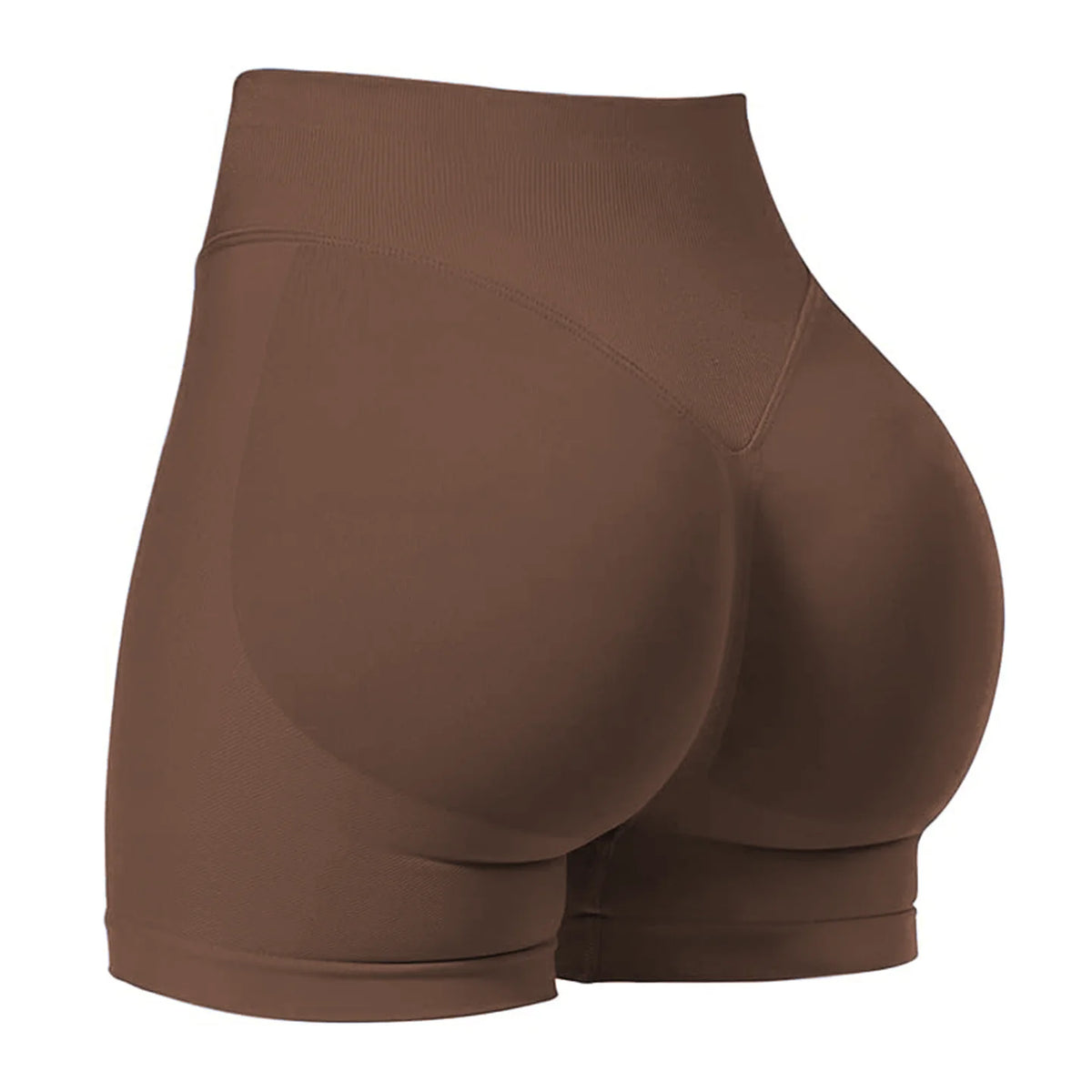 Pantaloncini da yoga a vita media con tre pannelli da donna, compressione moderata per controllo addominale e effetto push-up, pantaloncini sportivi sexy da 3 pollici per glutei a pesca