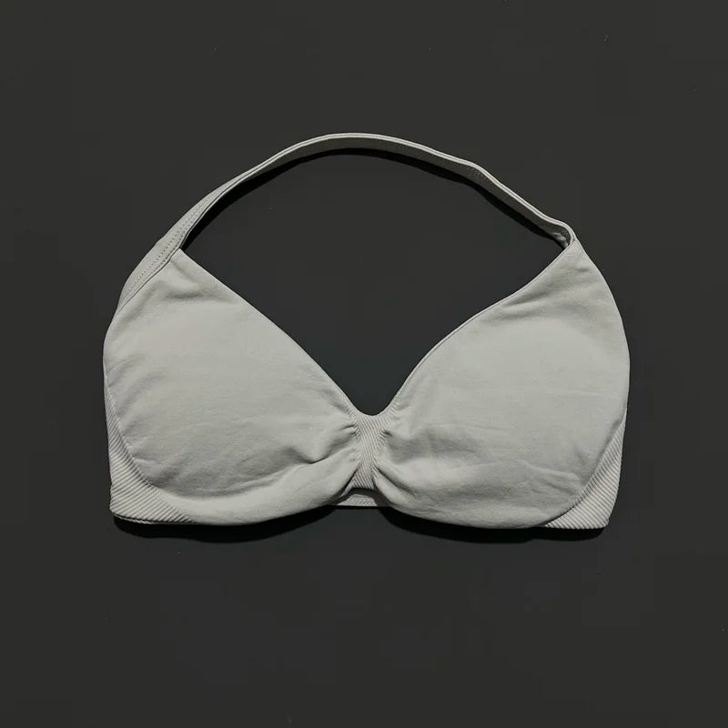 Soutien-gorge de sport dos nu à maintien élevé pour femme, haut de fitness sans couture, respirant, pour yoga, course et entraînement