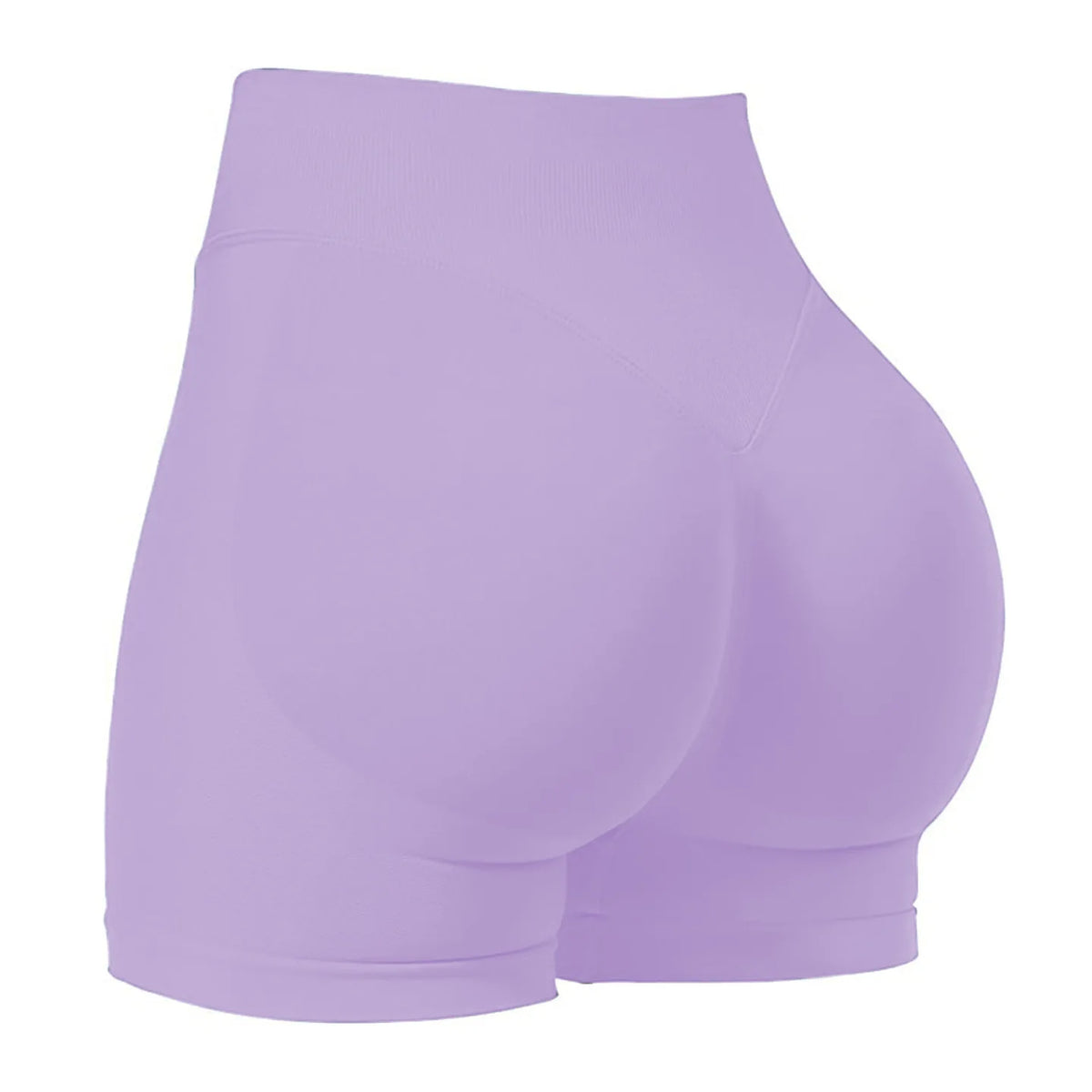 Pantaloncini da yoga a vita media con tre pannelli da donna, compressione moderata per controllo addominale e effetto push-up, pantaloncini sportivi sexy da 3 pollici per glutei a pesca