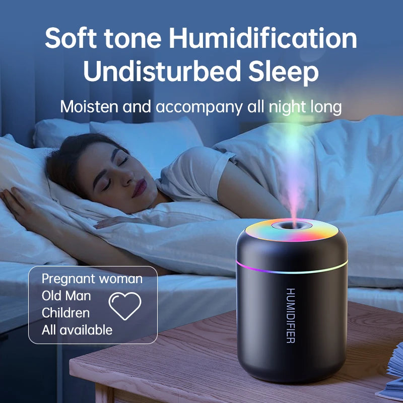 180ML Mini USB Humidifier with Night Light