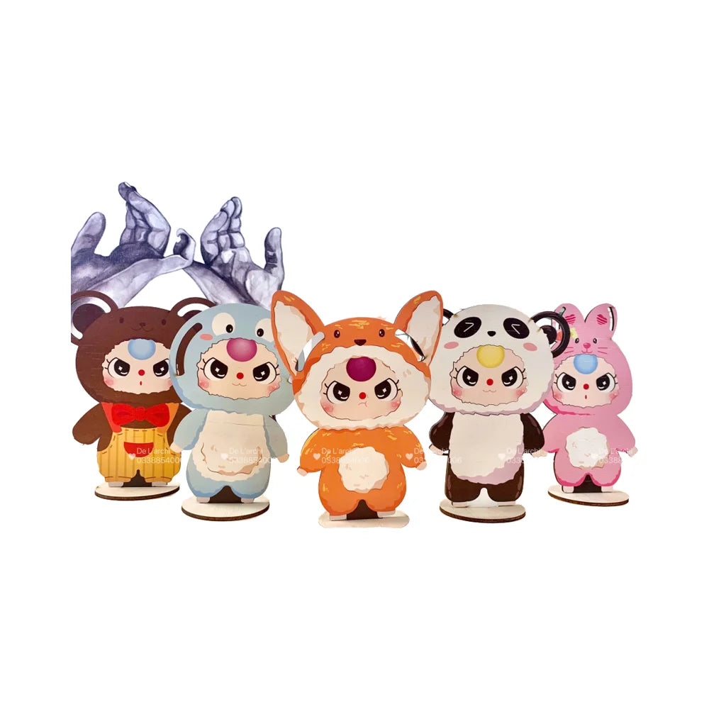 Wooden teddy bear painting craft kit for kids