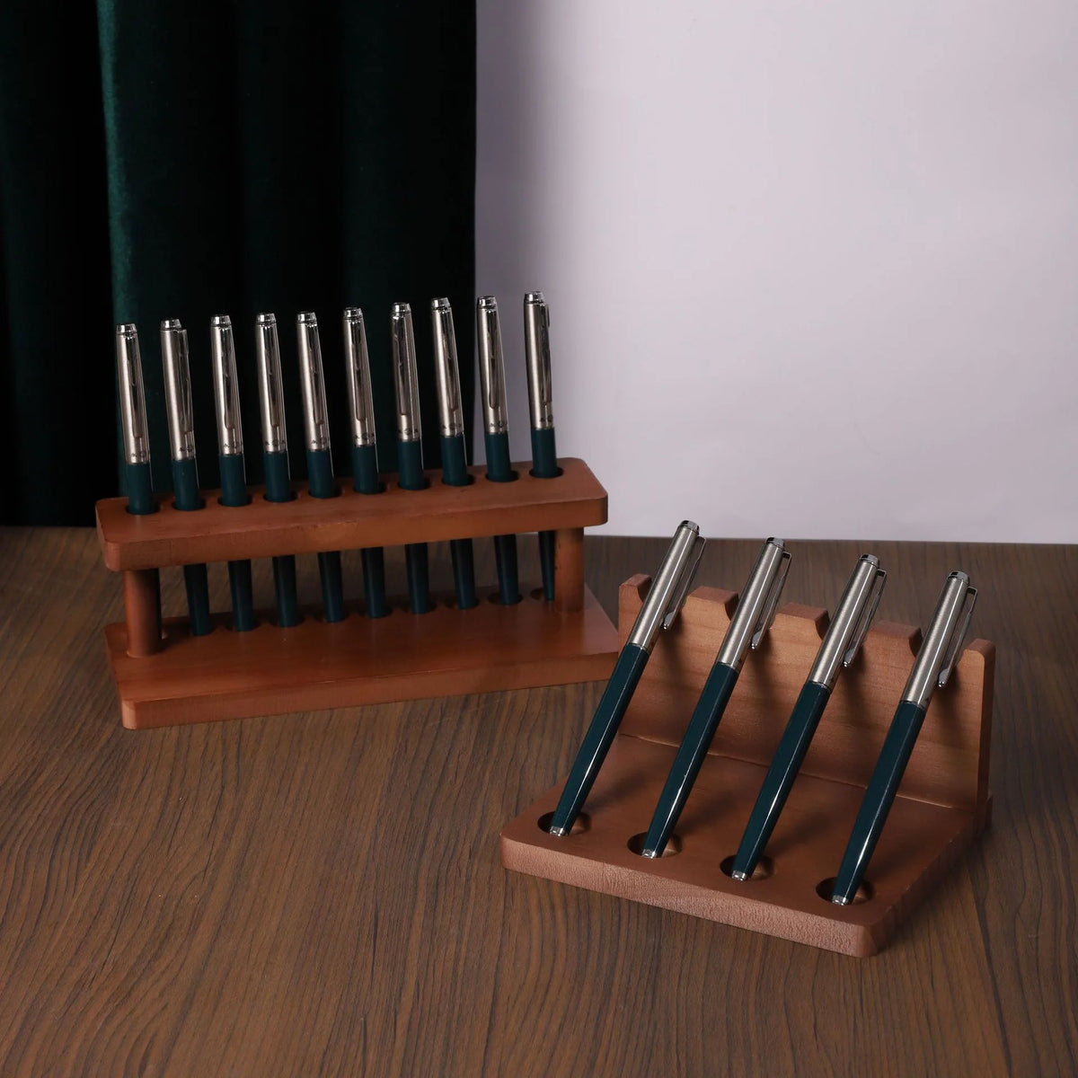 Walnut Wood Multifunction Desk Organizer