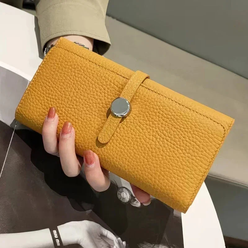 Women's Genuine Leather Long Clutch Wallet