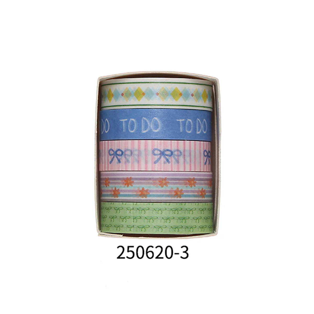 Romantic Flower Washi Tape (5 Rolls)