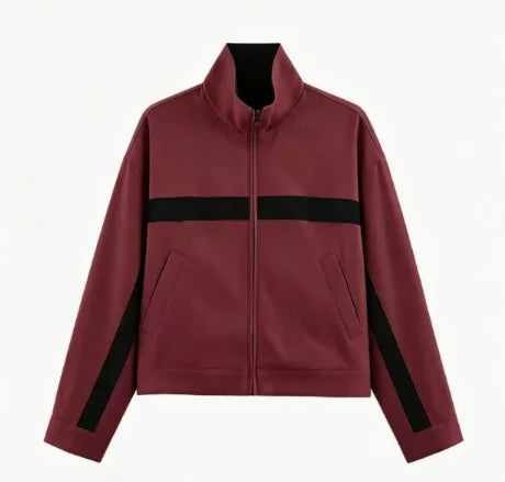 Women's Colorblock Zip-Collar Jacket