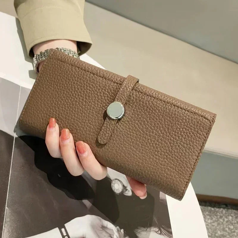 Women's Genuine Leather Long Clutch Wallet