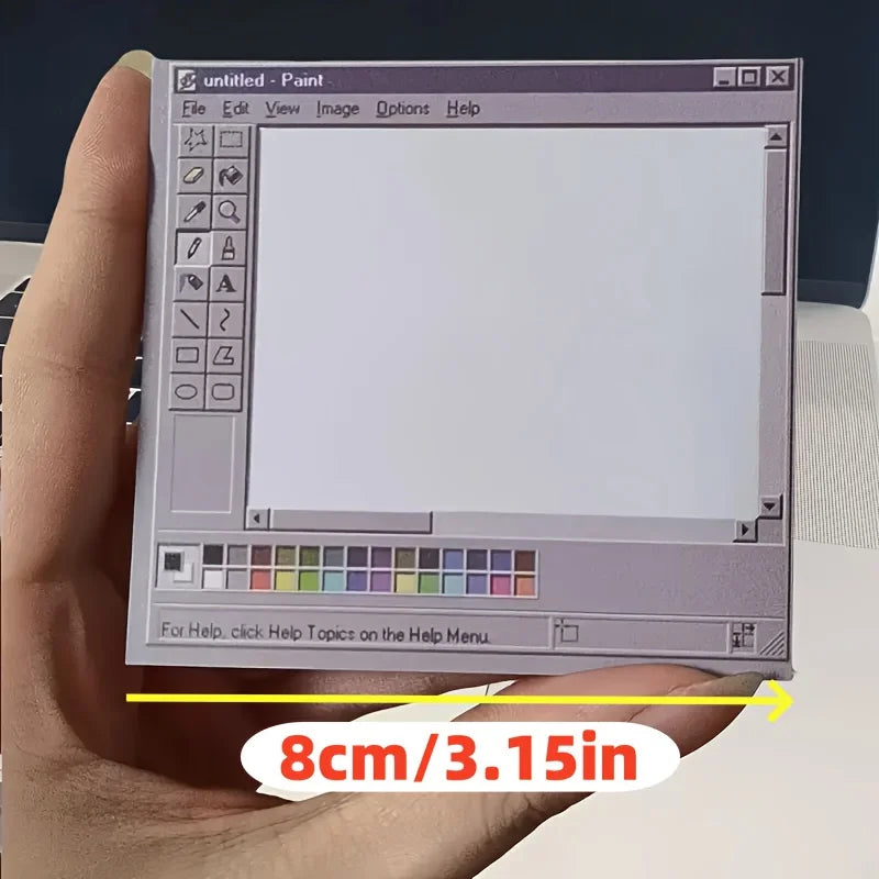Retro Computer Sticky Notes, 50 Sheets