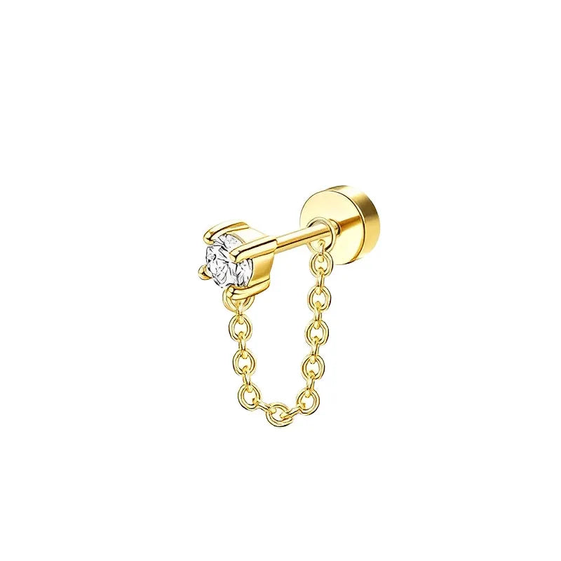 Surgical Steel Flat Back Earrings