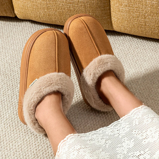 Women's Winter Slippers with Thick Sole