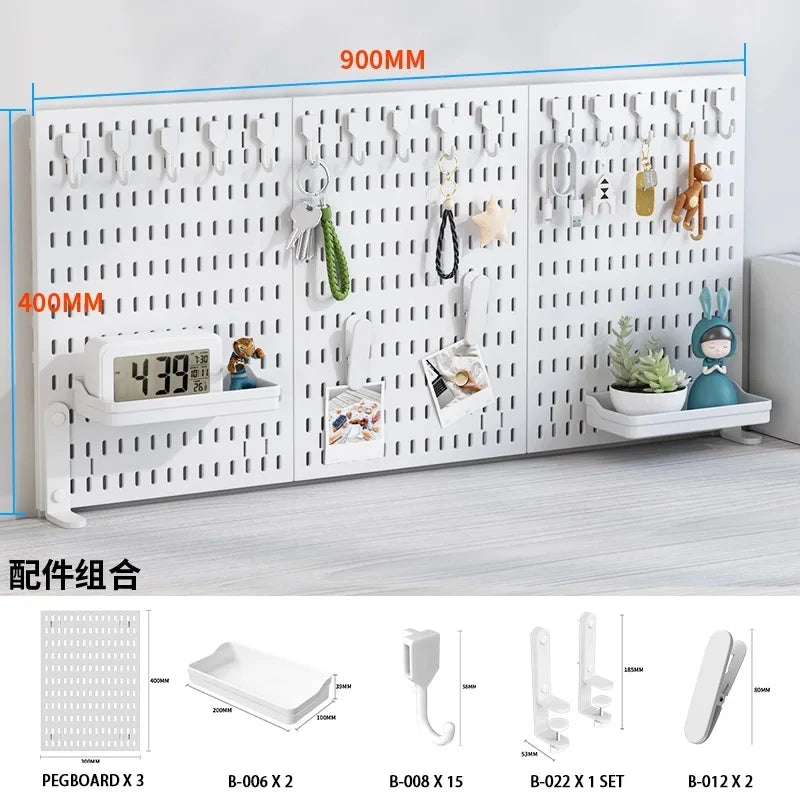 Plastic Pegboard Desk Organizer