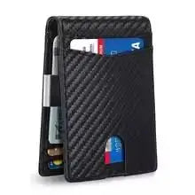 Men's Carbon Fiber RFID Bifold Wallet